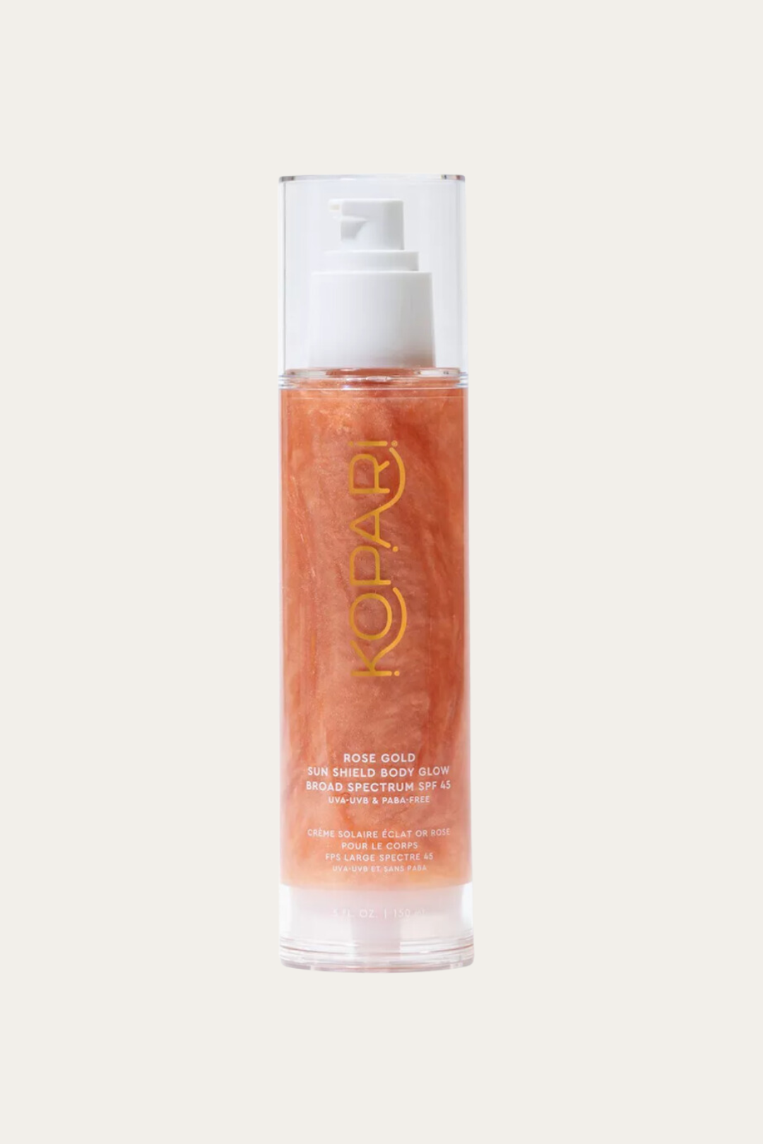 Rose Gold Sun Shield Body Glow Sunscreen SPF 45