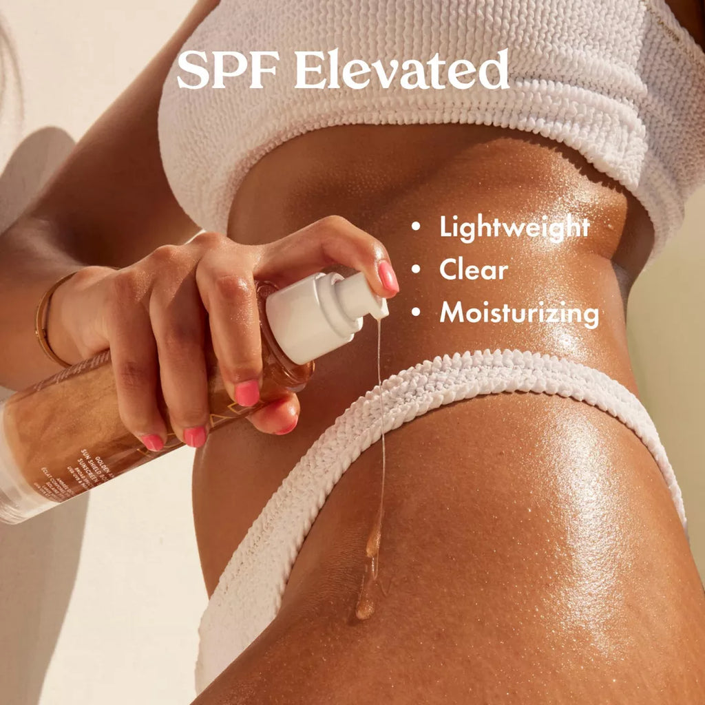Golden Amber Sun Shield Body Glow Sunscreen SPF 30